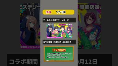 【おすすめスマホゲーム】2023年10月人気コラボTOP3！超面白いスマホゲームを大公開！#shorts