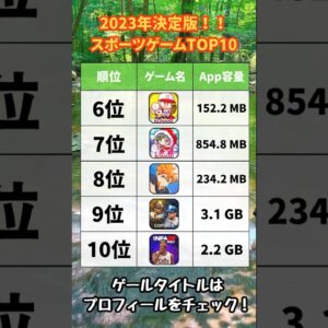 【おすすめスマホゲーム】2023年決定版!!スポーツゲームTOP10【無料 面白い ソシャゲ】#shorts