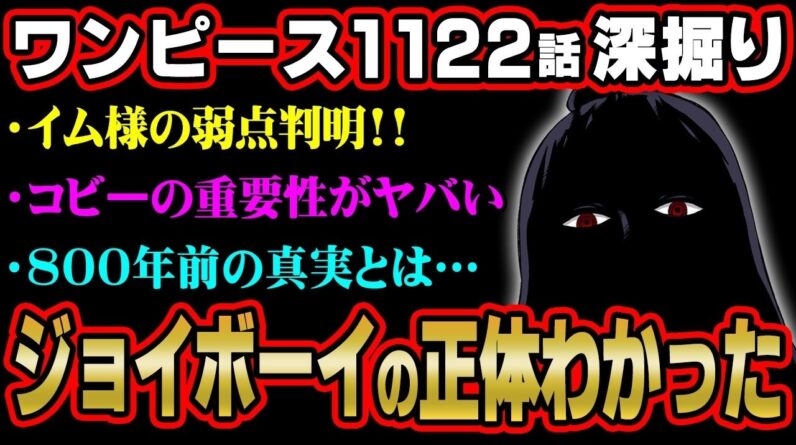 イム様に関する重大ヒント。空白の100年の秘密がヤバすぎる…※ネタバレ 注意【 ワンピース 考察 最新 1122話 】