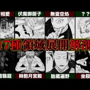 【呪術廻戦】最終決定ver...呪術戦の極致｢領域展開｣！！全17種の領域展開の全貌&隠されたエピソードを徹底解説※ネタバレ注意【やまちゃん。考察】