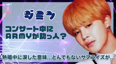 【BTS ジミン】ARMYがコンサート中にジミンを助けた！？涙を流しながら熱唱したジミンの想いに涙腺崩壊...