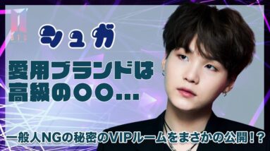 【BTS SUGA】愛用ブランドは〇〇！？まさかの一般人はNGなVIPしか入れない秘密の場所を公開！！