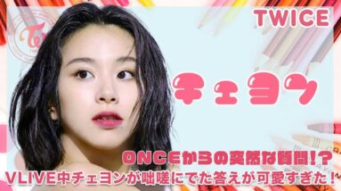 【TWICE チェヨン】ONCEからの当然の質問！VLIVE中のチェヨンが咄嗟に出た答えが可愛すぎた！