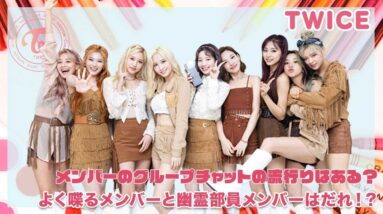 【TWICE】メンバーのグループチャットの流行り流行りはある？よく喋るメンバーと幽霊部員メンバーはだれ！？