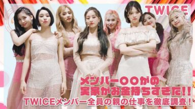 【TWICE】メンバー〇〇はお金持ちすぎた！TWICEメンバー全員の親の仕事を徹底調査！