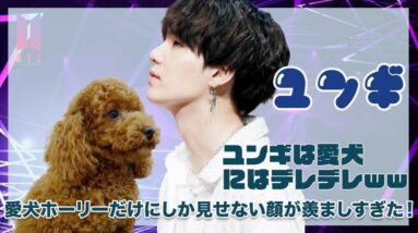 【BTS シュガ】ユンギが愛犬にデレデレ♡愛犬ホーリーにしか見せない姿がうらやましすぎた！