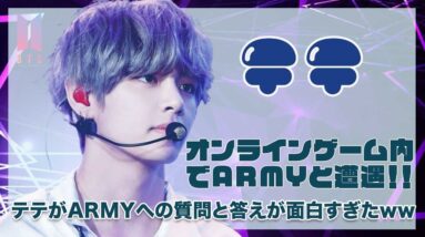 【BTS テテ】オンラインゲーム内でARMYと遭遇！！テテがARMYに投げた質問と答えが面白すぎたww