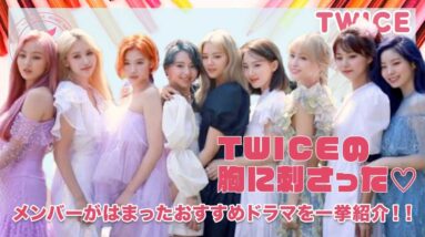 【TWICE】TWICEメンバーの胸に刺さった！おすすめドラマは？