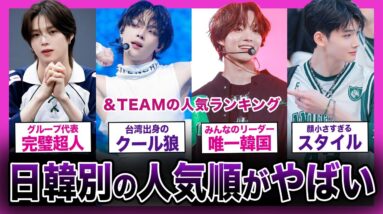 【人気格差！？】HYBE出身日本人グループ＆TEAMの日韓別人気ランキングがやばい！！å【K-POP】