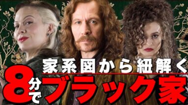 【ハリーポッター】意外と知らない複雑すぎるブラック家の家系図を8分で解説【不死鳥の騎士団/ファンタスティックビースト】