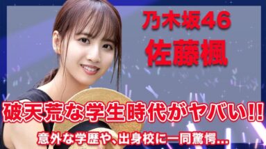 【乃木坂46・佐藤楓】破天荒な学生時代のエピソードがヤバい...！意外な学歴や、出身校に驚きを隠せない...！