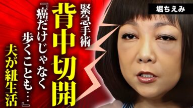 堀ちえみが"背中切開"して"ボルト埋込手術"の真相…顔面崩壊した切ない姿に言葉を失う…『リ・ボ・ン』がヒットした女性歌手の再婚夫が会社をクビになった原因...息子2人と音信不通の理由に驚きを隠せない…